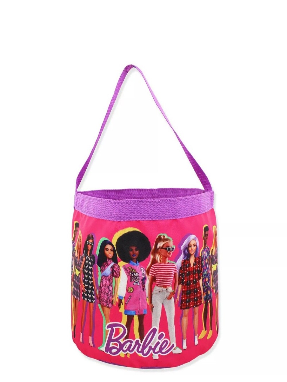 Barbie Collapsible Nylon Basket Tote Bag
